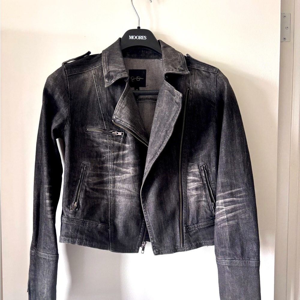 Vintage Gray Jessica Simpson Jean Jacket